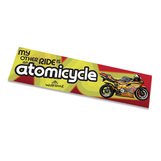 Atomicycle Bumper Sticker – The Official Warframe Store