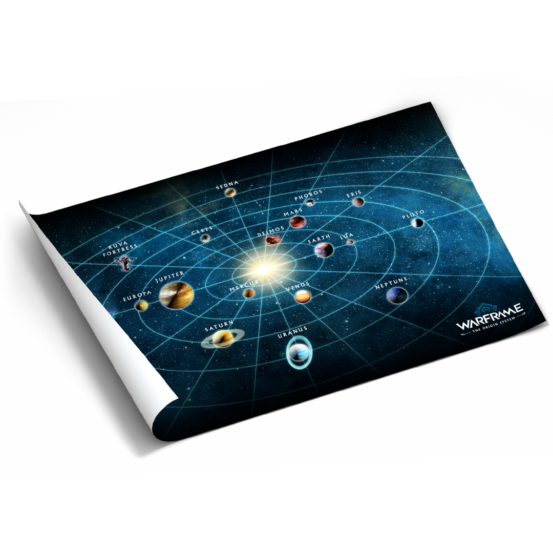Star Chart Map Poster The Official Warframe Store